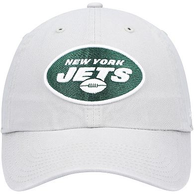 Men's '47 Gray New York Jets Clean Up Adjustable Hat