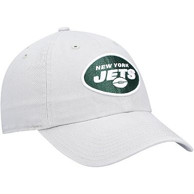Men's '47 Gray New York Jets Clean Up Adjustable Hat