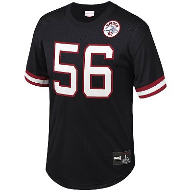 Men's Mitchell & Ness Lawrence Taylor Black New York Giants Retired Player Name & Number Mesh Top