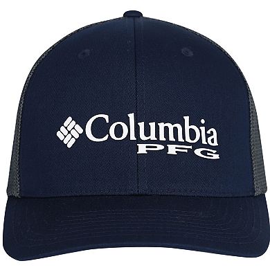 Men's Columbia Navy Dallas Cowboys PFG Mesh Snapback Hat