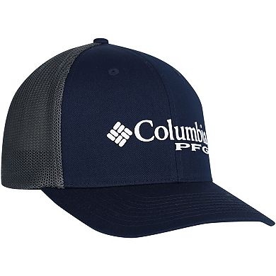 Men's Columbia Navy Dallas Cowboys PFG Mesh Snapback Hat