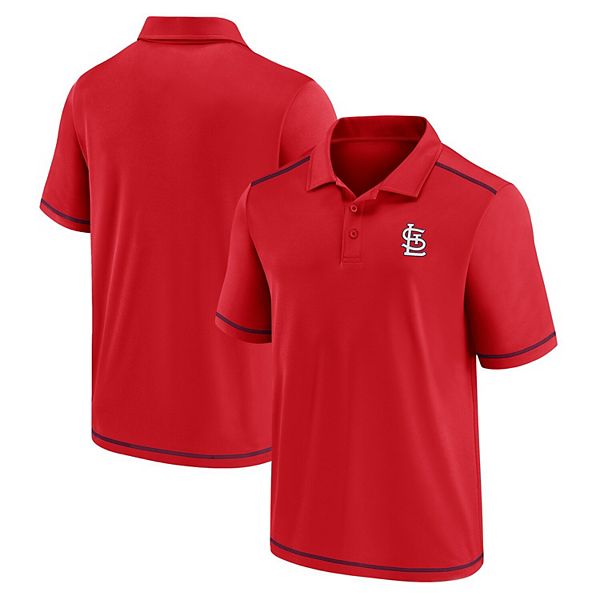 Men's Fanatics Branded Red St. Louis Cardinals Primary Logo Polo Shirt 