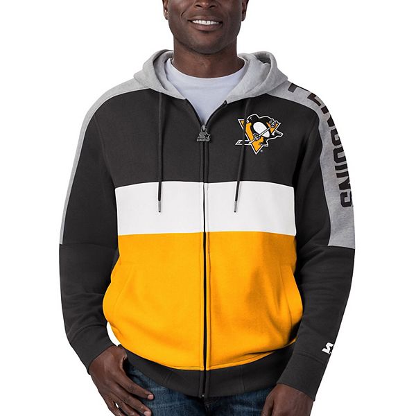 Pittsburgh Steelers Men's Playoffs Colorblock Full Zip Hoodie