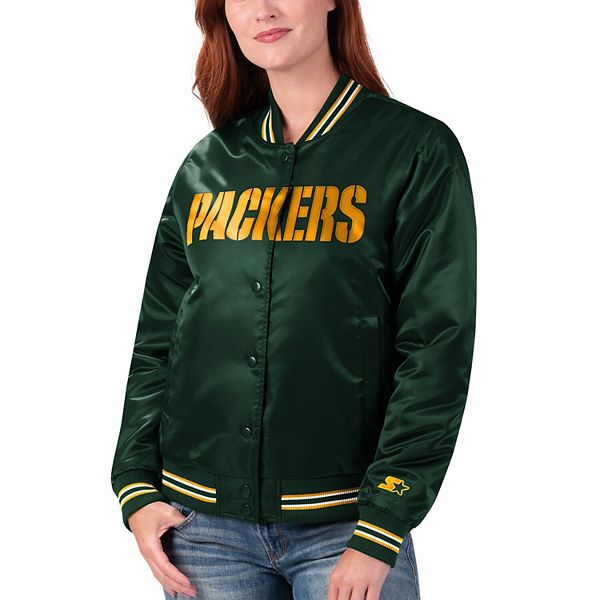 Green Bay Packers Fanimation Satin Jacket 3XL