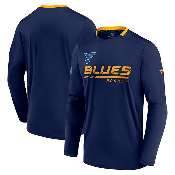 Men's Fanatics Branded Navy St. Louis Blues Authentic Pro Locker Room Long  Sleeve T-Shirt