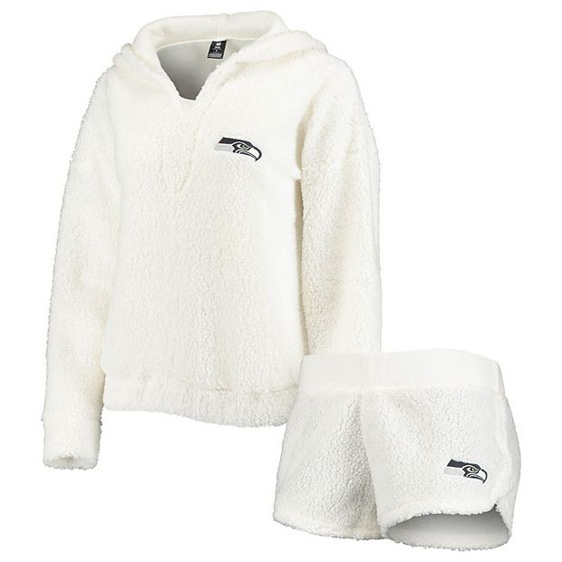 Dallas Cowboys Concepts Sport Women's Fluffy Hoodie Top & Shorts Set - Cream