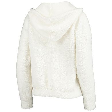 Women's Concepts Sport Cream Seattle Seahawks Fluffy Hoodie Top & Shorts Set