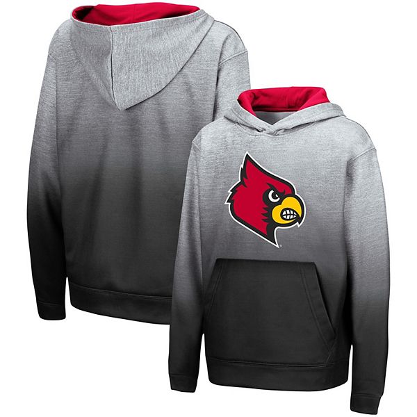 Women's Colosseum Heathered Gray Louisville Cardinals Contrast