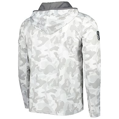 Men's Colosseum Arctic Camo Navy Midshipmen OHT Military Appreciation Long Sleeve Hoodie Top