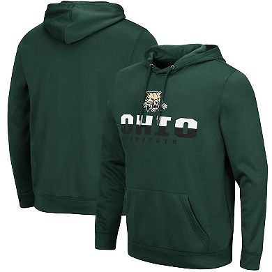 Men's Colosseum Green Ohio Bobcats Lantern Pullover Hoodie