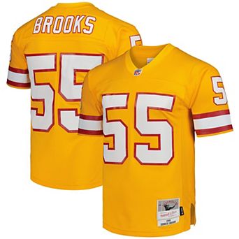 Men's Mitchell & Ness Derrick Brooks Orange Tampa Bay Buccaneers Legacy Replica Jersey