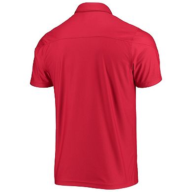 Men's Under Armour Red Wisconsin Badgers Sideline Chest Stripe Performance Polo