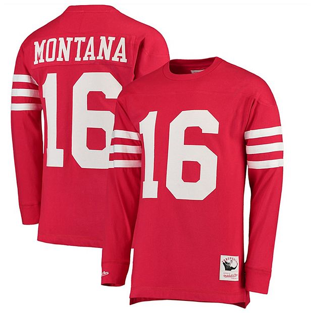 Infant Mitchell & Ness Joe Montana Scarlet San Francisco 49ers