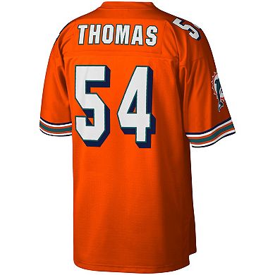 Men's Mitchell & Ness Zach Thomas Orange Miami Dolphins Legacy Replica Jersey