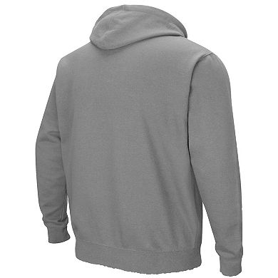 Men's Colosseum Charcoal Oregon State Beavers Arch & Logo 3.0 Pullover Hoodie