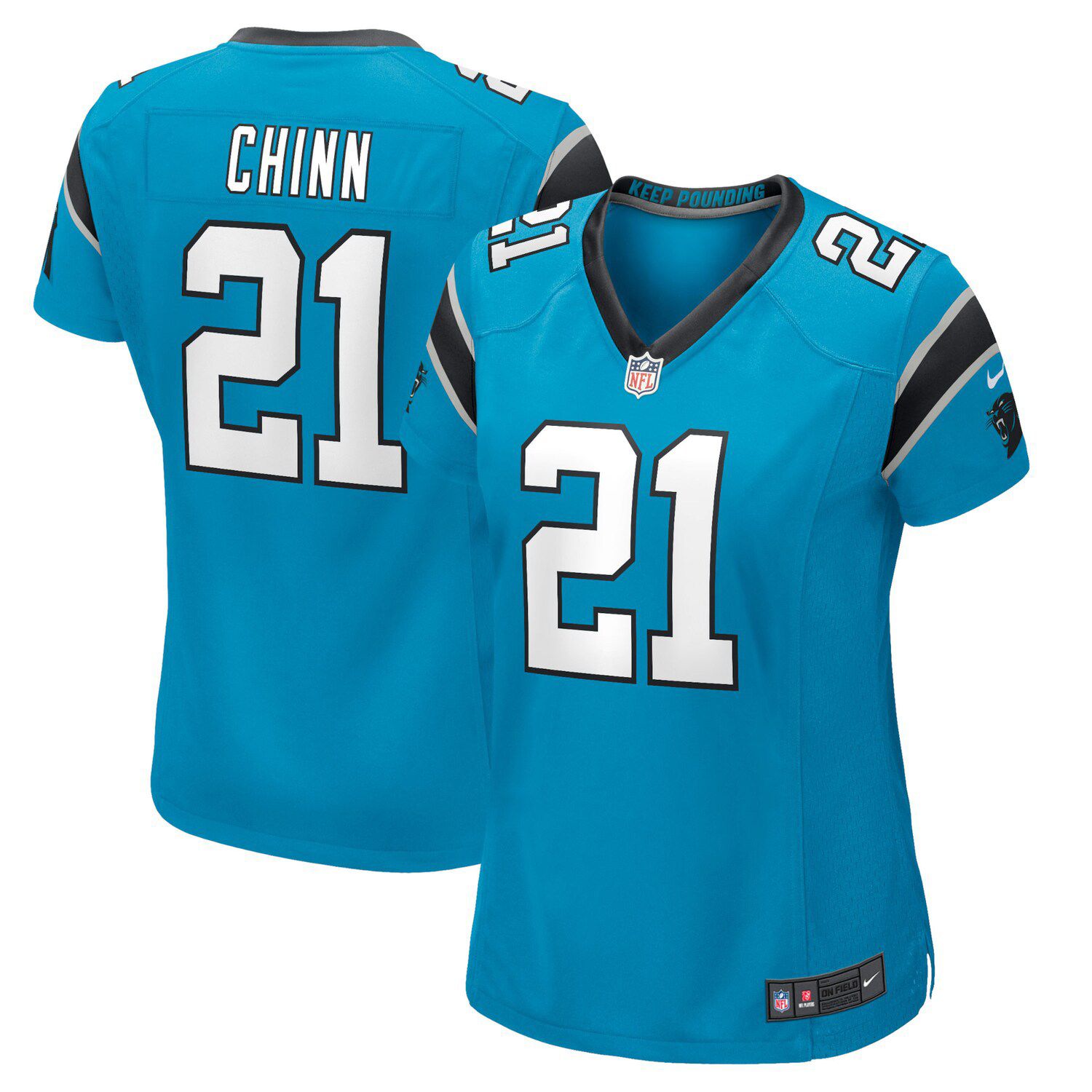 Men's Nike Jeremy Chinn Blue Carolina Panthers Vapor Limited Jersey Size: Small