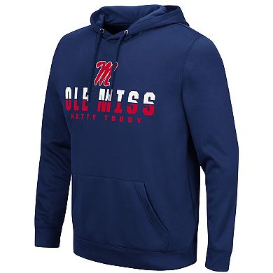 Men's Colosseum Navy Ole Miss Rebels Lantern Pullover Hoodie