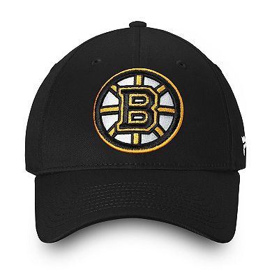 Men's Fanatics Branded Black Boston Bruins Core Adjustable Hat