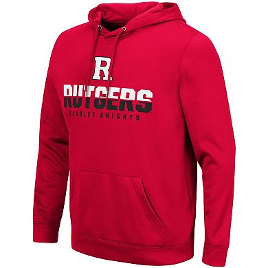 Men's Colosseum Scarlet Rutgers Scarlet Knights Lantern Pullover Hoodie