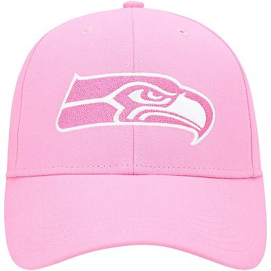 Girls Youth '47 Pink Seattle Seahawks Rose MVP Adjustable Hat
