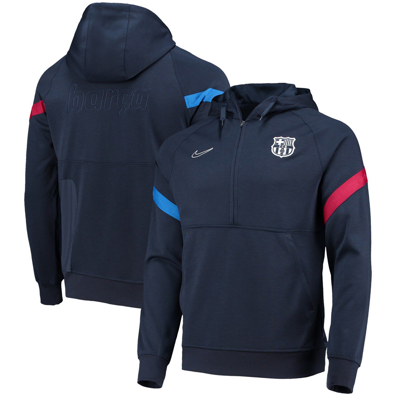 nike pullover half zip jacket