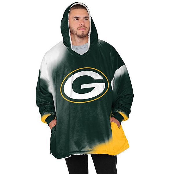 Green Bay Packers W NE F/Z Color Block Hoodie