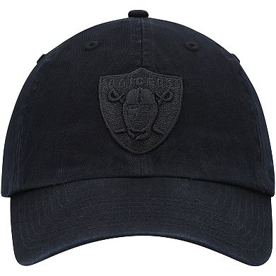 Men's '47 Black Las Vegas Raiders Team Tonal Clean Up Adjustable Hat