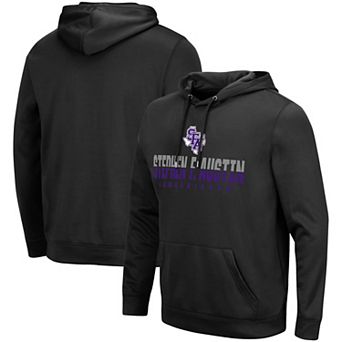 Men's Colosseum Black Stephen F Austin Lumberjacks Lantern Pullover Hoodie