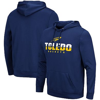 Men's Colosseum Navy Toledo Rockets Lantern Pullover Hoodie