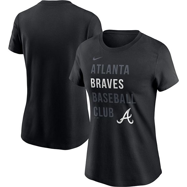 Nike Men's Atlanta Braves Dry Slub Short Sleeve Raglan T-Shirt