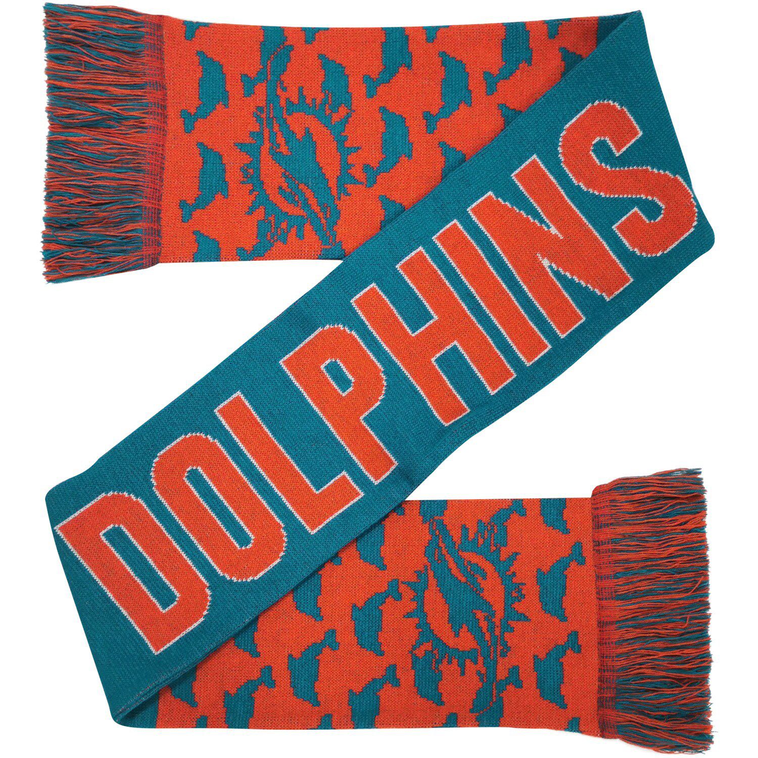 Image for Unbranded FOCO Miami Dolphins Reversible Thematic Scarf at Kohl's.