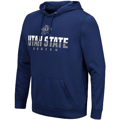 Men's Colosseum Navy Utah State Aggies Lantern Pullover Hoodie