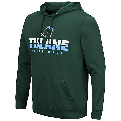 Men's Colosseum Green Tulane Green Wave Lantern Pullover Hoodie