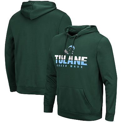 Men's Colosseum Green Tulane Green Wave Lantern Pullover Hoodie