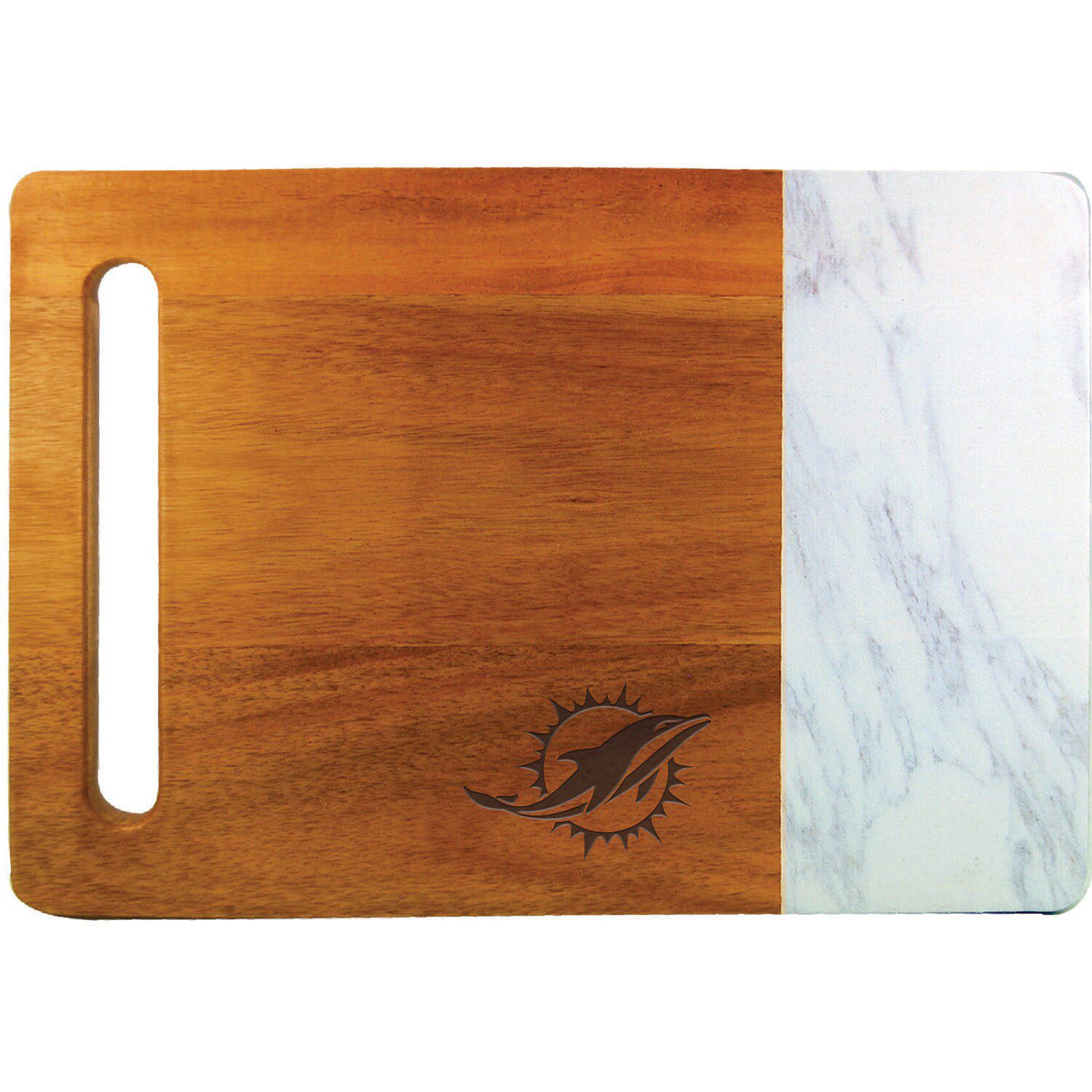 Image for Unbranded Miami Dolphins Cutting & Serving Board with Faux Marble at Kohl's.