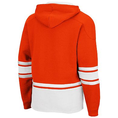 Men's Colosseum Orange Clemson Tigers Lace Up 3.0 Pullover Hoodie