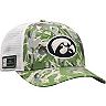 Men's Top of the World Camo/White Iowa Hawkeyes OHT Military Appreciation Shattered Trucker Snapback Hat
