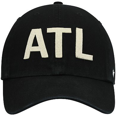 Women's '47 Black Atlanta Falcons Finley Clean Up Adjustable Hat