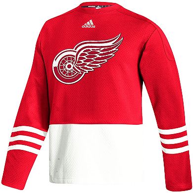 Men's adidas Red Detroit Red Wings Logo AEROREADY Pullover Sweater