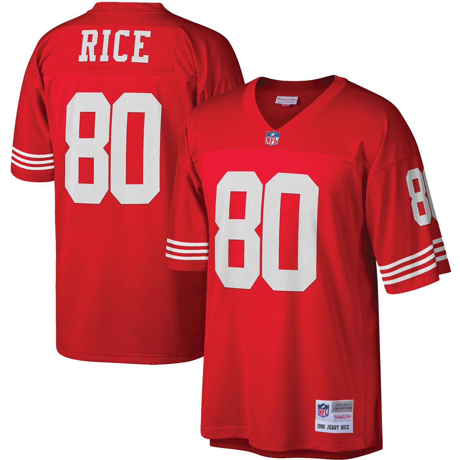 Men's Mitchell & Ness John Taylor Scarlet San Francisco 49ers Legacy  Replica Jersey