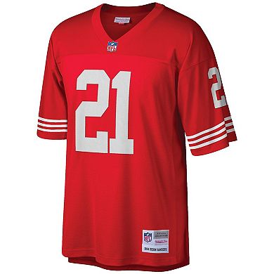 Men's Mitchell & Ness Deion Sanders Scarlet San Francisco 49ers Legacy ...