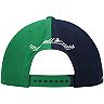 Men's Mitchell & Ness Navy/Green Dallas Mavericks Hardwood Classics Diamond Cut Snapback Hat