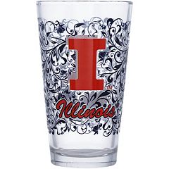 Louisville Cardinals 16oz. Floral Pint Glass