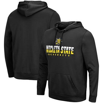 Men's Colosseum Black Wichita State Shockers Lantern Pullover Hoodie