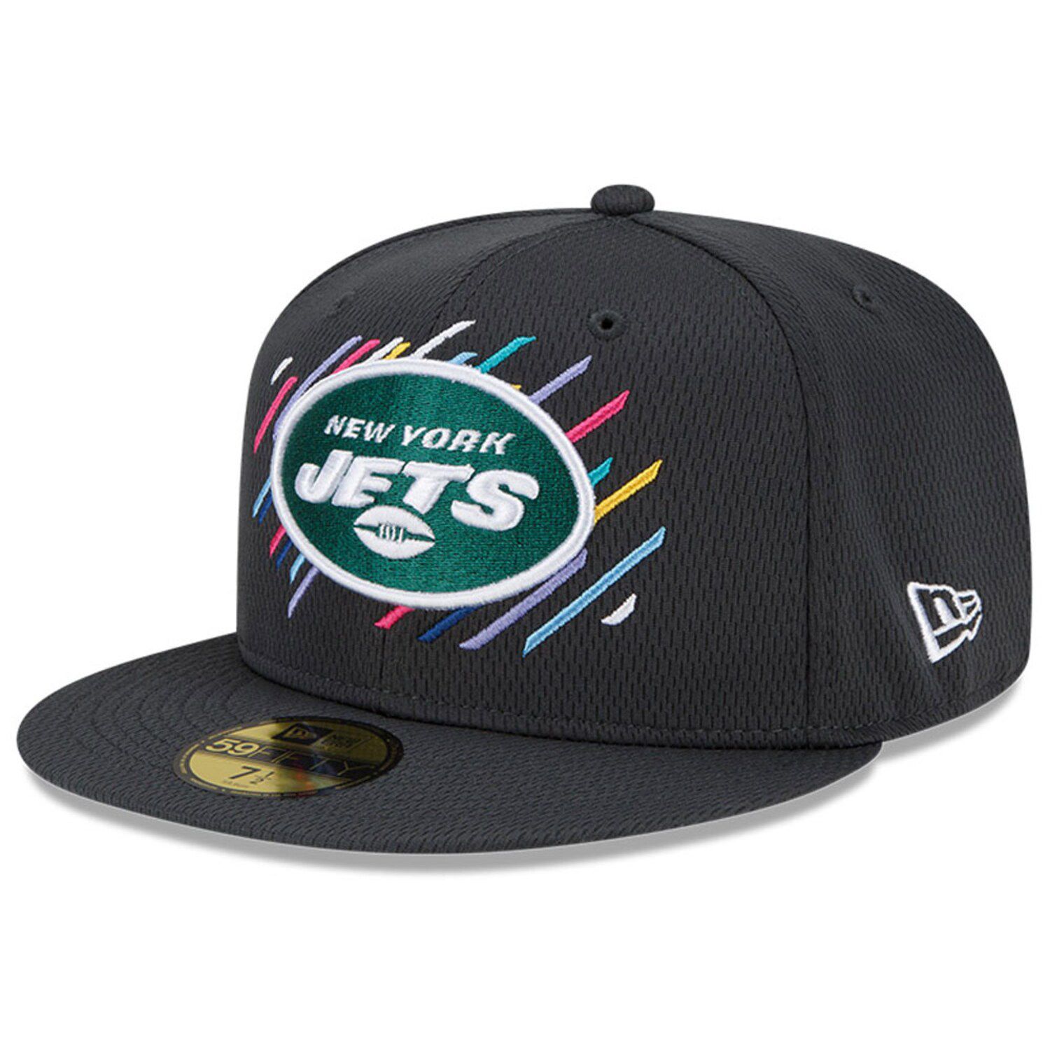 Men's New Era Graphite/Green New York Jets 2021 NFL Draft Trucker 39THIRTY  Flex Hat