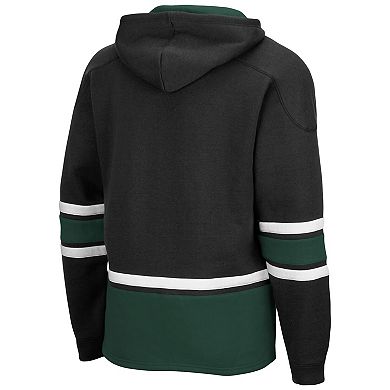 Men's Colosseum Black Ohio Bobcats Lace Up 3.0 Pullover Hoodie