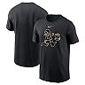 Men's Nike Black Oakland Athletics Team Camo Logo T-Shirt