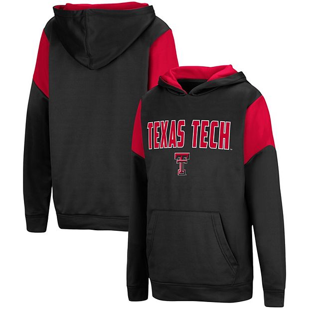 Youth Colosseum Black Texas Tech Red Raiders VF Cut Sew Pullover