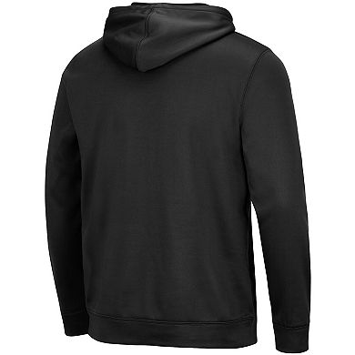 Men's Colosseum Black Utah Utes Lantern Pullover Hoodie