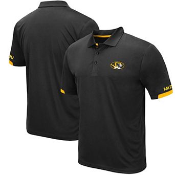 Men's Colosseum Black Missouri Tigers Logo Santry Polo